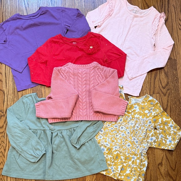 Colorful Kids Long Sleeve Tops Set - Picture 1 of 4